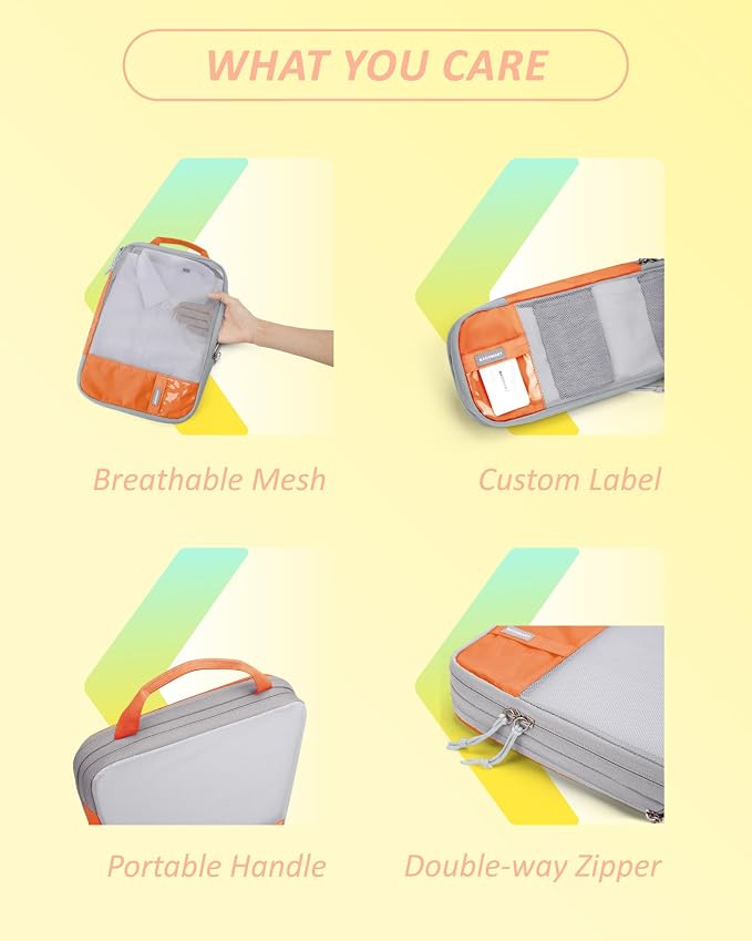 BAGSMART 6 Set Compression Packing Cubes - Image 5