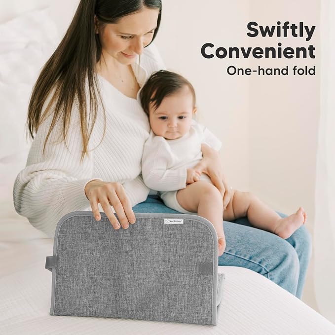KeaBabies Portable Diaper Changing Pad, Easy Wipe Clean - Image 6