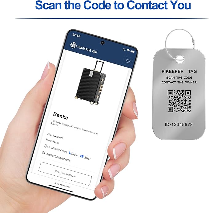 Smart Luggage Tags 2-Pack - Image 3