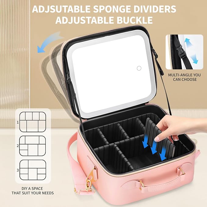 Travel Makeup Bag Cosmetic Organizer Bag - Image 6