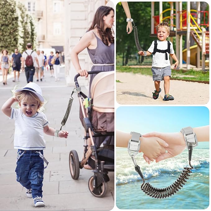 Accmor Toddler Harness Leash + Anti Lost Wrist Link, Cute Dinosaur Kids Leash - Image 7
