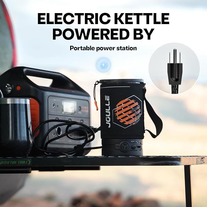 Joulle Kettle Pot, 500 W Electric Camping Stove, 3 Mode Portable Tea Kettle - Image 5