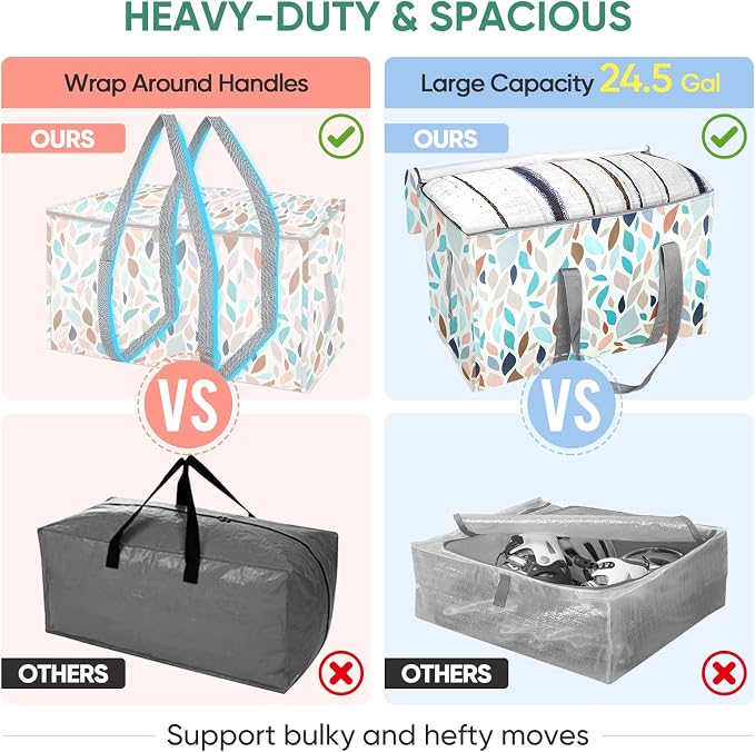 BALEINE 4-Pack Oversized Moving Bags - Image 4