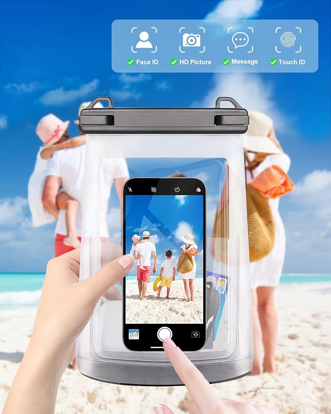 1.2L Waterproof Phone Pouch for iPhone 16 15 14 11 Pro Max & Galaxy S24 S21 - Image 3