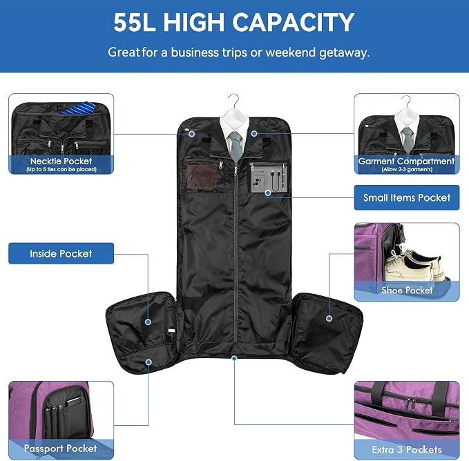 Bukere Carry on Garment Duffle Bag - Image 2