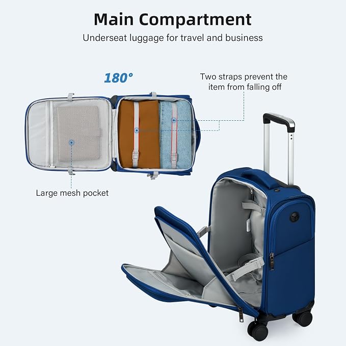16 Inch Underseat Carry On Luggage - Image 8