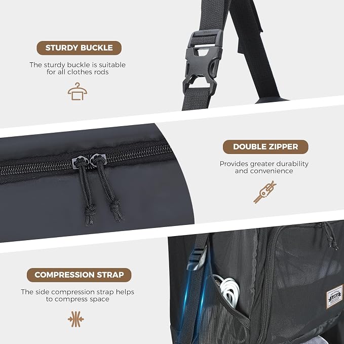 Hanging Packing Cubes for Travel – Portable Closet Organizer - Image 4