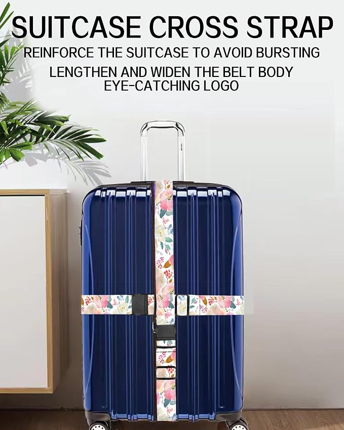 Luggage Straps for Suitcases, Adjustable Travel Belt, Durable Wide Luggage Strap - Image 6