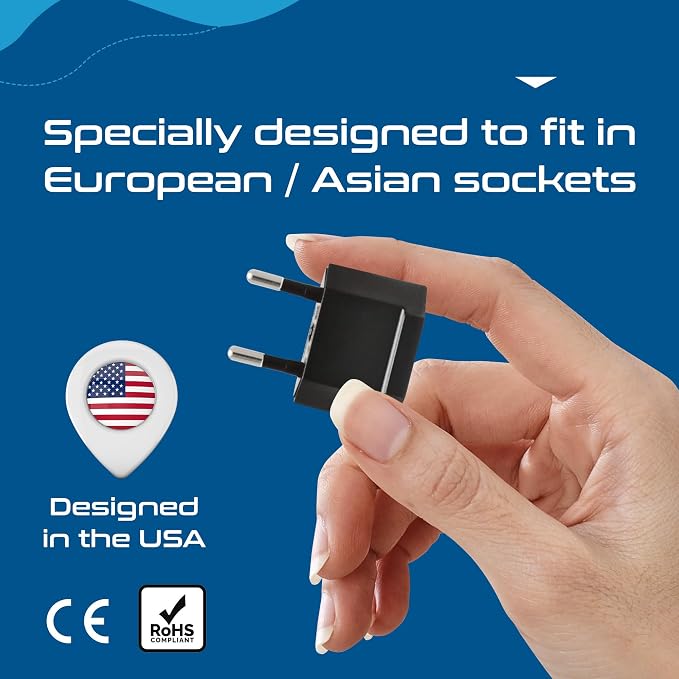 Ceptics USA, Canada to European Plug Adapter - Image 10