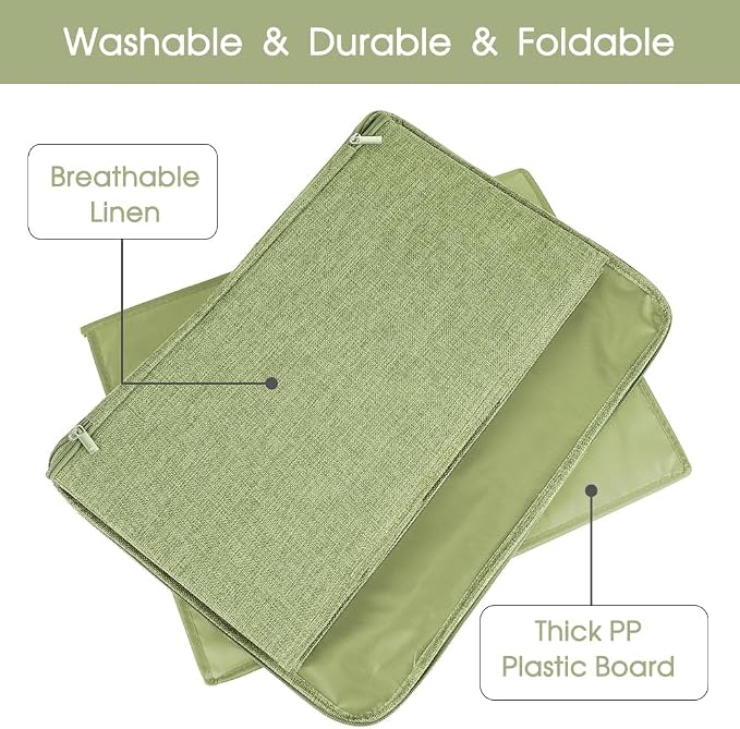 ANMINY Storage Bins with Zipper Lids 13 Qt Lidded Fabric Storage Boxes Baskets - Image 4