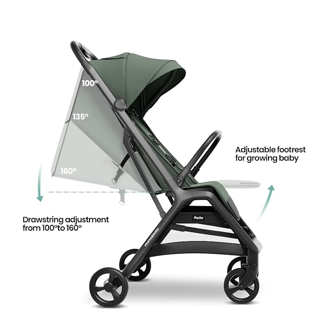 MAMA & BABY Packa Compact Travel Stroller – Lightweight, One-Hand Auto Folding - Image 3