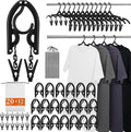 20 Pack Foldable Travel Hangers by HUGOMOVA