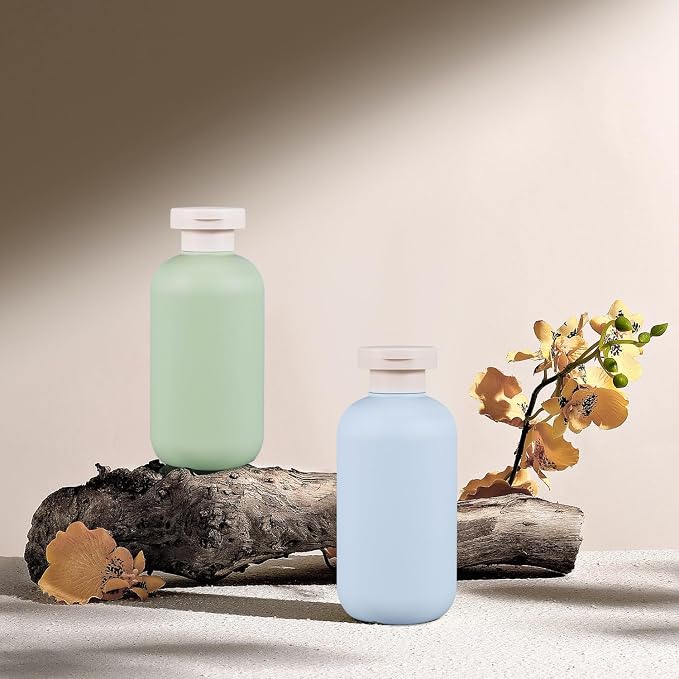 10 oz Plastic Travel Shampoo Bottles, Refillable Flip Cap Squeeze Bottles - Image 6