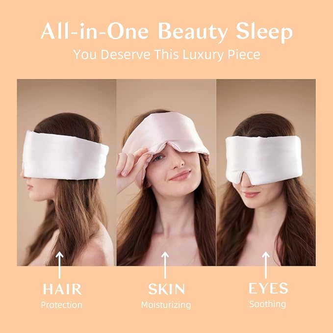 Silk Sleep Mask for Women and Men, Side Sleeper, 22 Momme Pure Mulberry Silk - Image 6