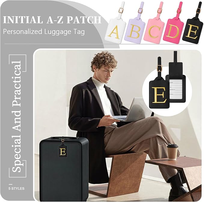 Personalized Initial Luggage Tags - Image 6