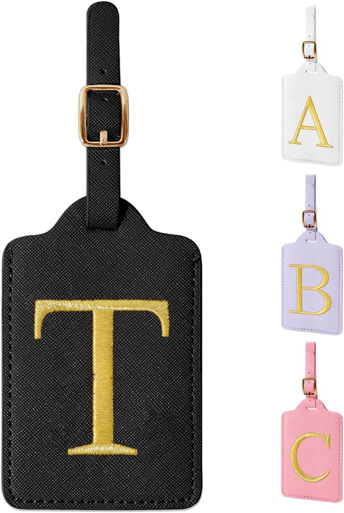 Personalized Initial Luggage Tags by izuzta