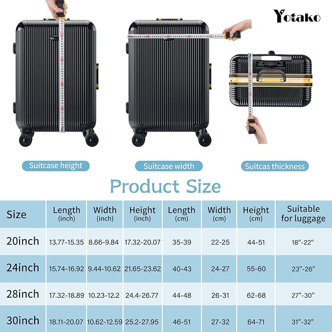 Yotako Luggage Cover, Thicker Luggage Protector Elastic Suitcase Cover Protector - Image 4