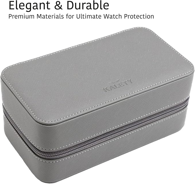 Watch Travel Case for Men | Leather Watch Case - Image 4