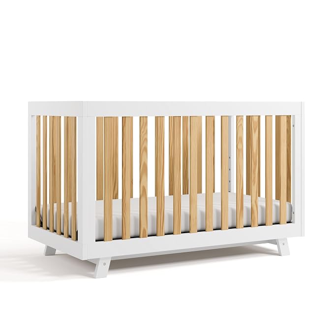 Storkcraft Beckett Grow-with-Me Convertible Crib – GREENGUARD Gold Certified by Storkcraft