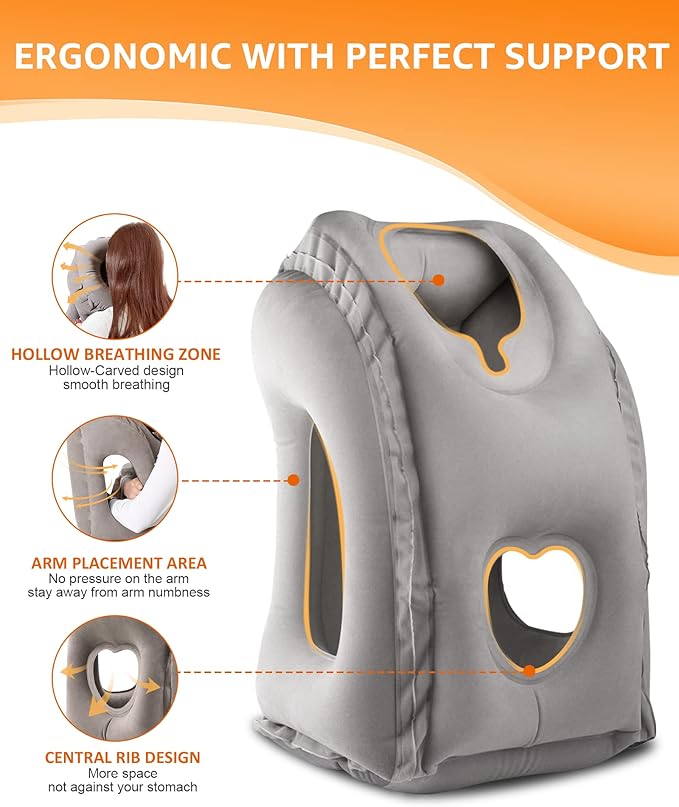 Sunany Travel Pillow, Inflatable Neck Pillow Used - Image 3
