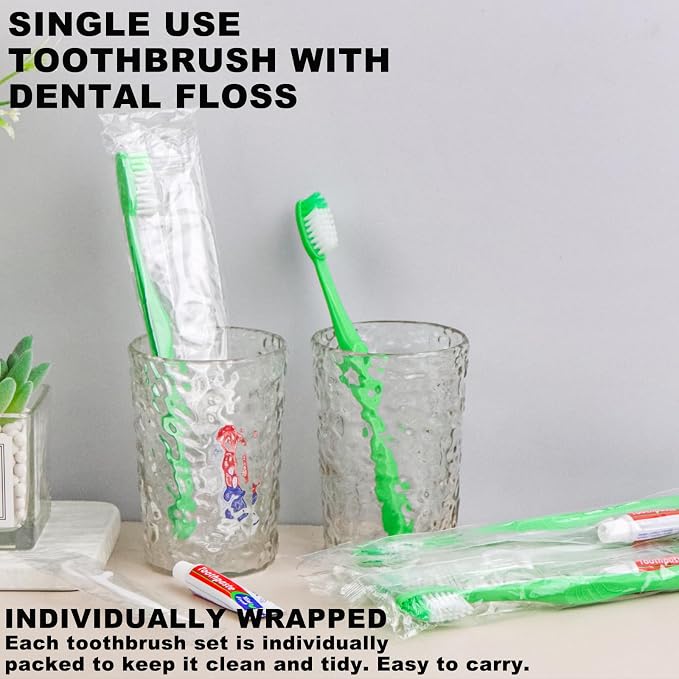 Disposable Toothbrushes with Toothpaste and Floss - Image 7
