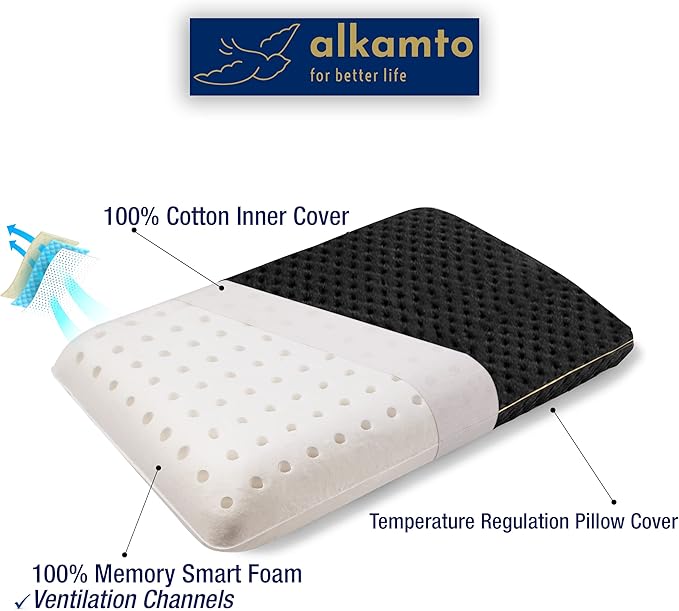 Travel & Camping Comfortable Memory Foam Pillow – Easy to Carry Portable Bag – - Image 6