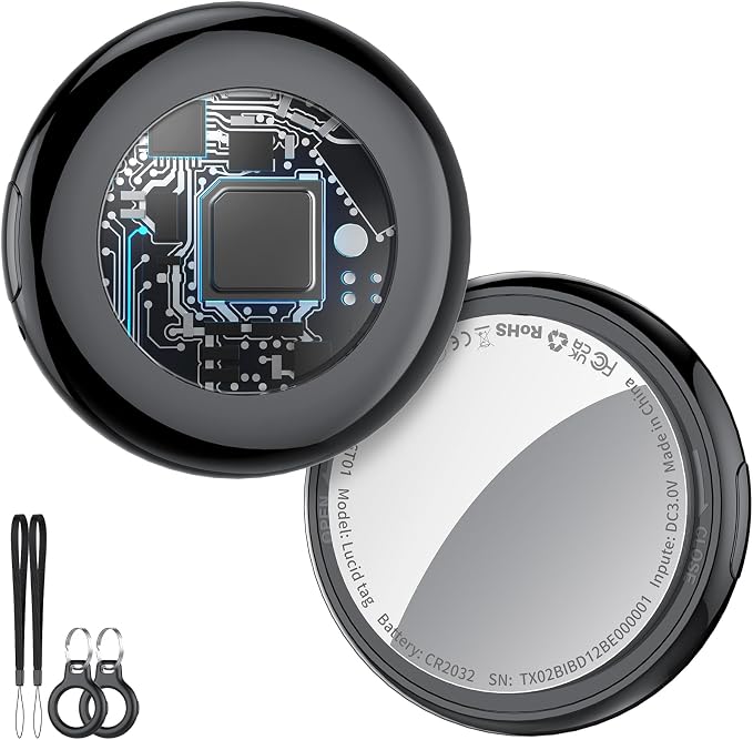 2025 New Air Tracker Tag-2 Pack, Replaceable Battery, Key Finder and Item by Tukio