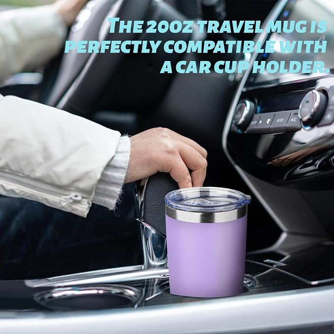 20oz Tumbler with Straw and Brush, Stainless Steel Vacuum Insulated tumbler - Image 4