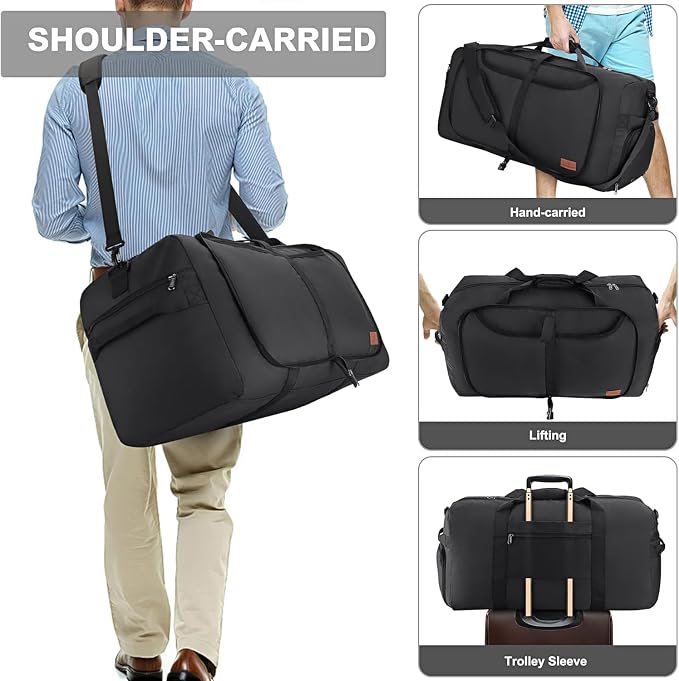100L Duffle Bag for Travel, Extra Large Foldable Waterproof Travel Duffel Bags - Image 5