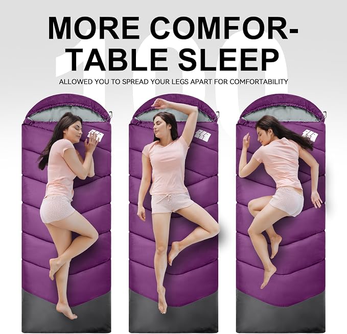 Sleeping Bags for Adults Cold Weather, Waterproof, Lightweight Sleeping Bag for - Image 9