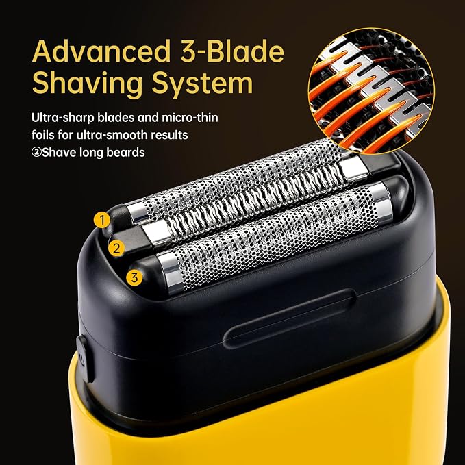 Mini Steel Electric Foil Shavers - Image 3