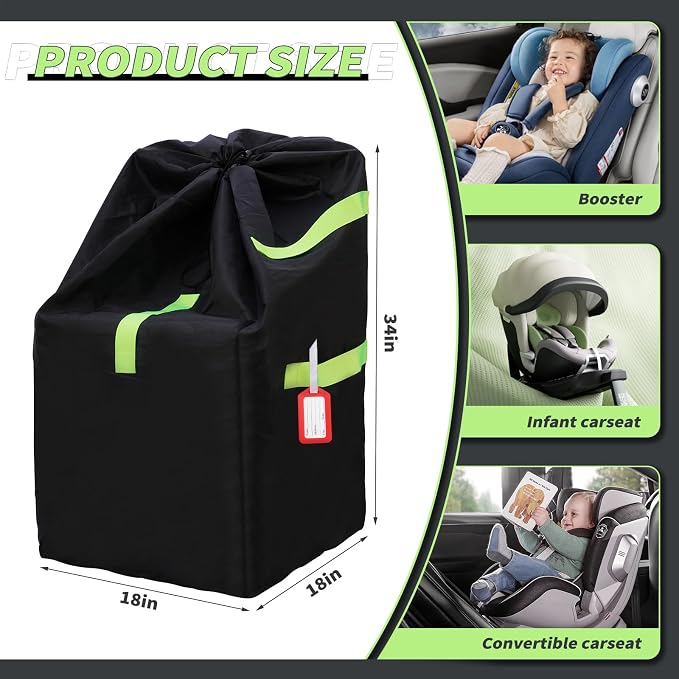 Waterproof Car Seat Travel Bag, Suitable - Image 2