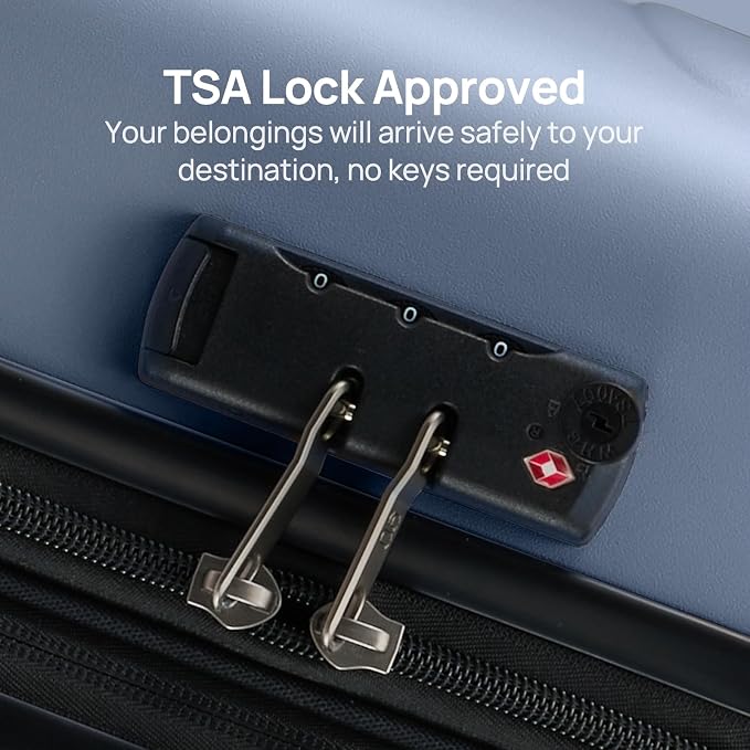Carry on Luggage 22 X 14 X 9 Airline Approved, 20 Inch Luggage - Image 6