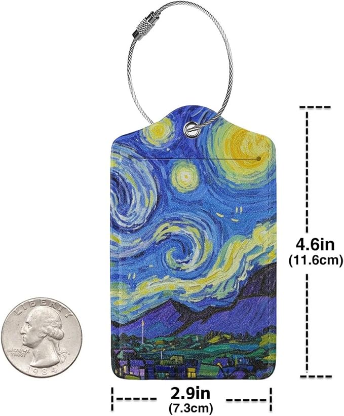 Vincent Van Gogh Starry Sky Night Luggage Cover Washable Suitcase Protector - Image 2