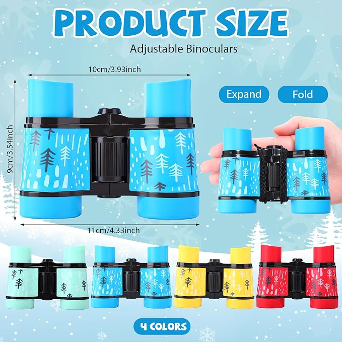 12 Set Binocular Compass Magnifying Glass Set Christmas Birthday Gift Small - Image 2
