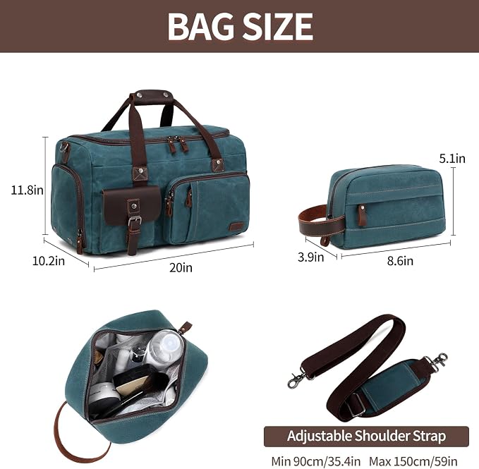 Travel Duffle Bag Weekender Bag - Image 5
