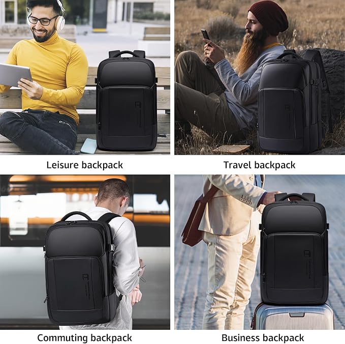 Travel Backpack for Men, 17.3 Inches Business Laptop Backpack Water-Resistant - Image 7