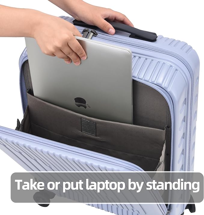 2 Pieces 19/29 Luggage Sets, 19 Inch Carry On Luggage - Image 8