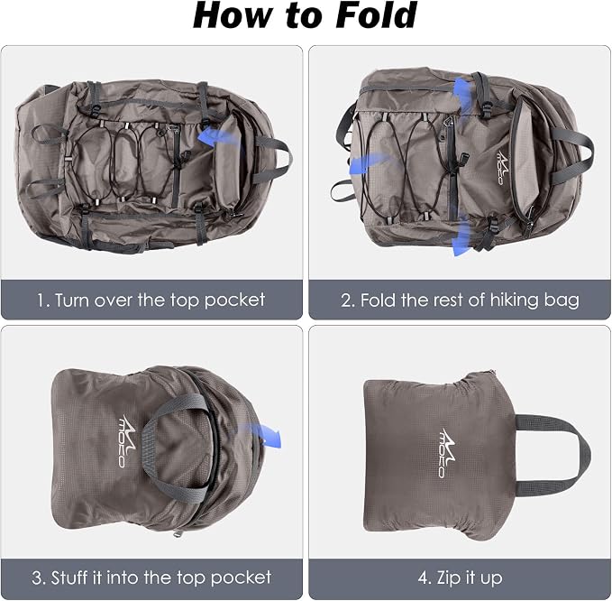 MoKo Hiking Backpack, 40L Large Capacity Camping Backpack - Image 5