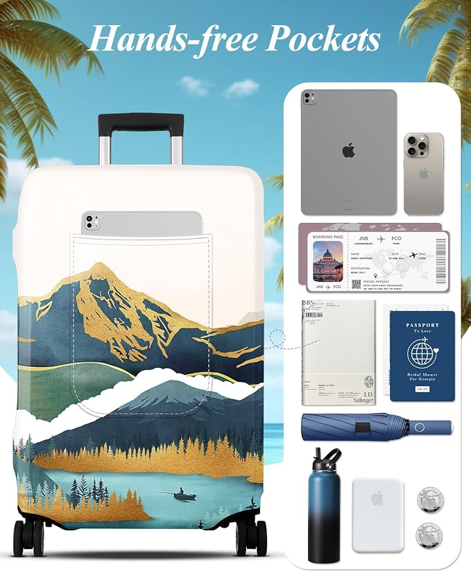 Slohif Luggage Cover for Suitcase Tsa Approved Protector - Image 3