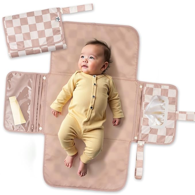 Tiny Twinkle Portable Diaper Changing Pad-Foldable Waterproof Changing by TinyTwinkle