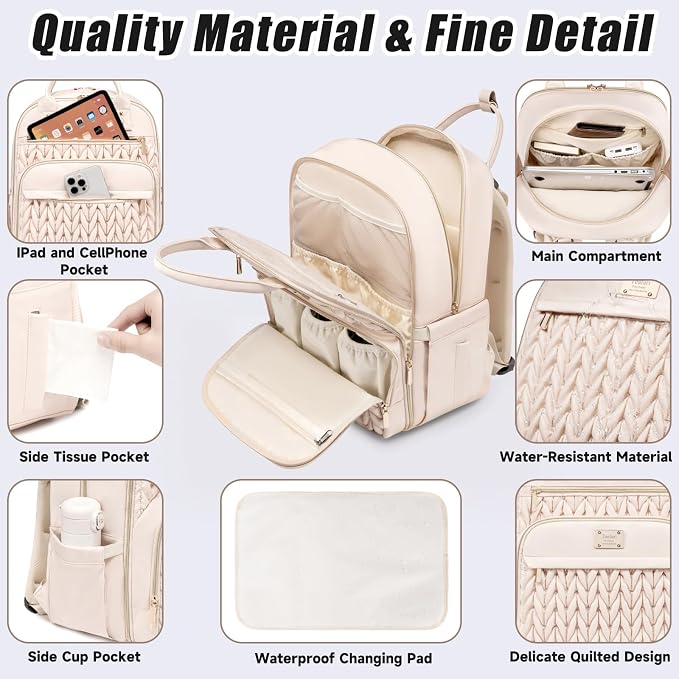 Diaper Bag Backpack, Stylish Baby Diaper Bag, Waterproof Travel Diaper - Image 5