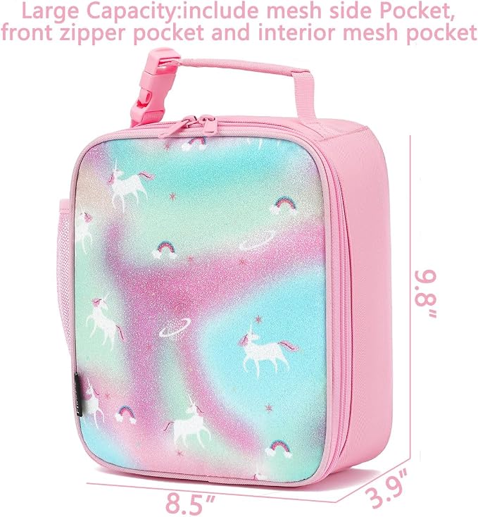 FlowFly Kids Lunch box Insulated Soft Bag Mini Cooler Back to School Thermal - Image 3