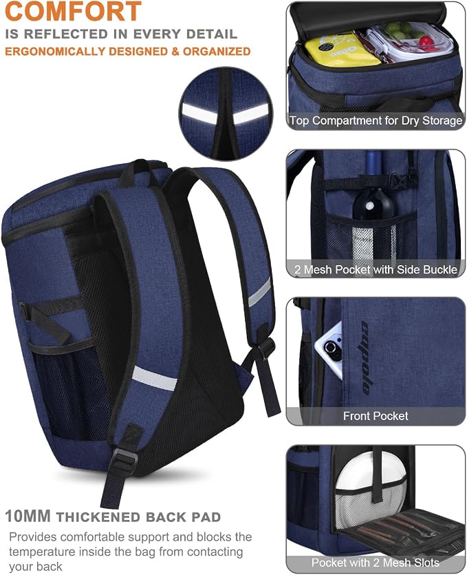 Capolo 36/45 Cans Cooler Backpack Insulated Waterproof - Image 5