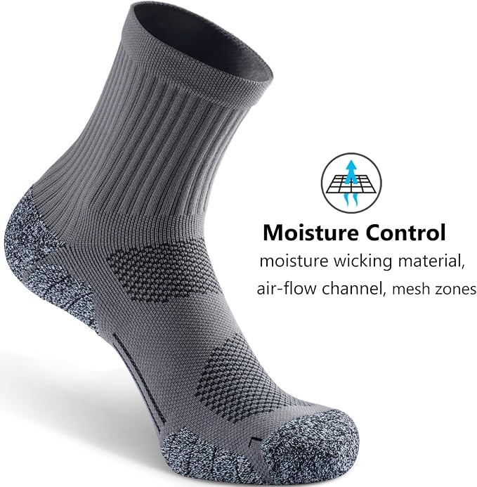 CWVLC Cushioned Compression Sport Quarter Socks - Image 5