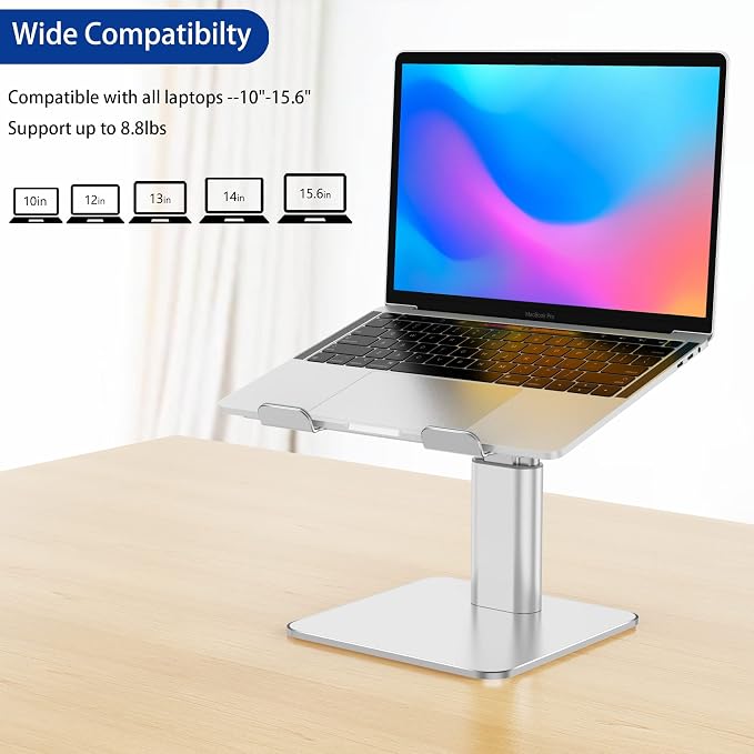 BESIGN LSX6N Laptop Stand, Ergonomic Adjustable Notebook Riser Holder, Computer - Image 3