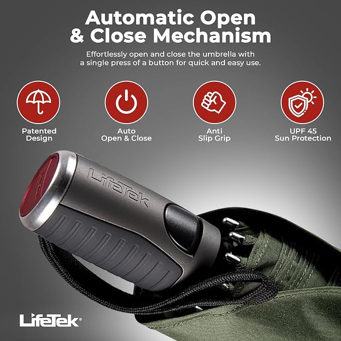 LifeTek Premium Travel Umbrella - Image 3