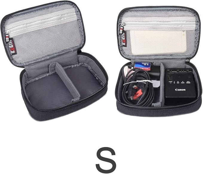 BUBM 3pcs Double Layer Electronic Organizer, Travel Gadgets Bag - Image 5