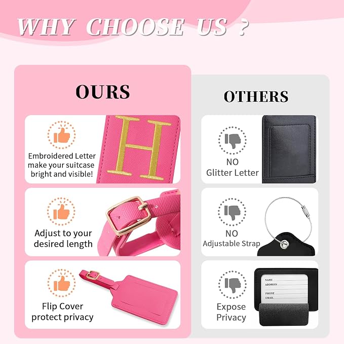 Personalized Initial Luggage Tags - Image 7