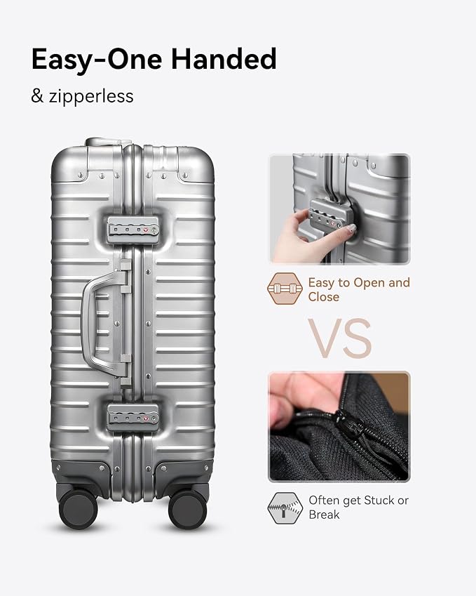LUGGEX All Aluminum Carry On Luggage - Image 2